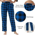 thumbnail image 6 of LANBAOSI Women Comfy Fleece Plaid Pajama Pants for Sleep Size M, 6 of 8