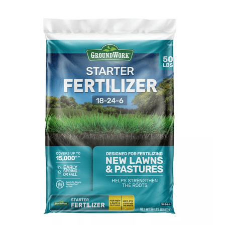 GroundWork 50 lb. 15,000 sq. ft. 18-24-6 Starter Fertilizer