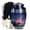 MUSIC-49, variant on JAGASY Music Cremation Urn - Large Blue Urns for Son - Memorial Musical Notes Urn for Music Lover - Funeral Urns for Human Ashes Men & Women - 10 Inch