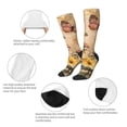 thumbnail image 3 of Logiee Vintage Floral Butterfly Collage Print Gift Stocking Stuffers,Adult Stockings,Novelty Socks,Funny Socks Birthday Running Walking Sleeping, 3 of 6
