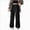 A77-Black, variant on Girls Wide Leg Pants High Elastic Smocked Waist Casual Flowy Cute Long Trousers,Flowy 6-12 Months 12-24 Months 2T 3T 4T 5T 6T 7T 8T 9T Children Black 4-5 Years