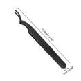 thumbnail image 2 of Unique Bargains 1 Pc Women Lightweight Eyelash Extension Tweezers for Beauty Parlor Black Stainless Steel, 2 of 3