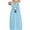 Blue, variant on Ecqkame Women's Plus Size T-Shirt Dress Fashion Sleeveless Summer Tassel Cotton Fashion Long Dress Navy L on Clearance