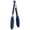 Blue, variant on U-Taste Kitchen Tong for Cooking, 480ºF Heat-Resistant Non Stick Silicone Tips, Long Large Rubber Food Tong for Serving Grilling BBQ, 12in, Black