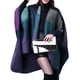 thumbnail image 1 of Minnieouse Ponchos de moda, capas ligeras, suaves, de gran tamaño, chales, silenciador lavable, bufanda acolchada de Cachemira de simulación Accesorios de disfraces Violeta, 1 of 5