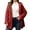 RD2, variant on Women's Cozy Soft Hooded Jacket Full Zip Front Button Closure Long Sleeve Casual Lightweight Outerwear For Everyday Wear