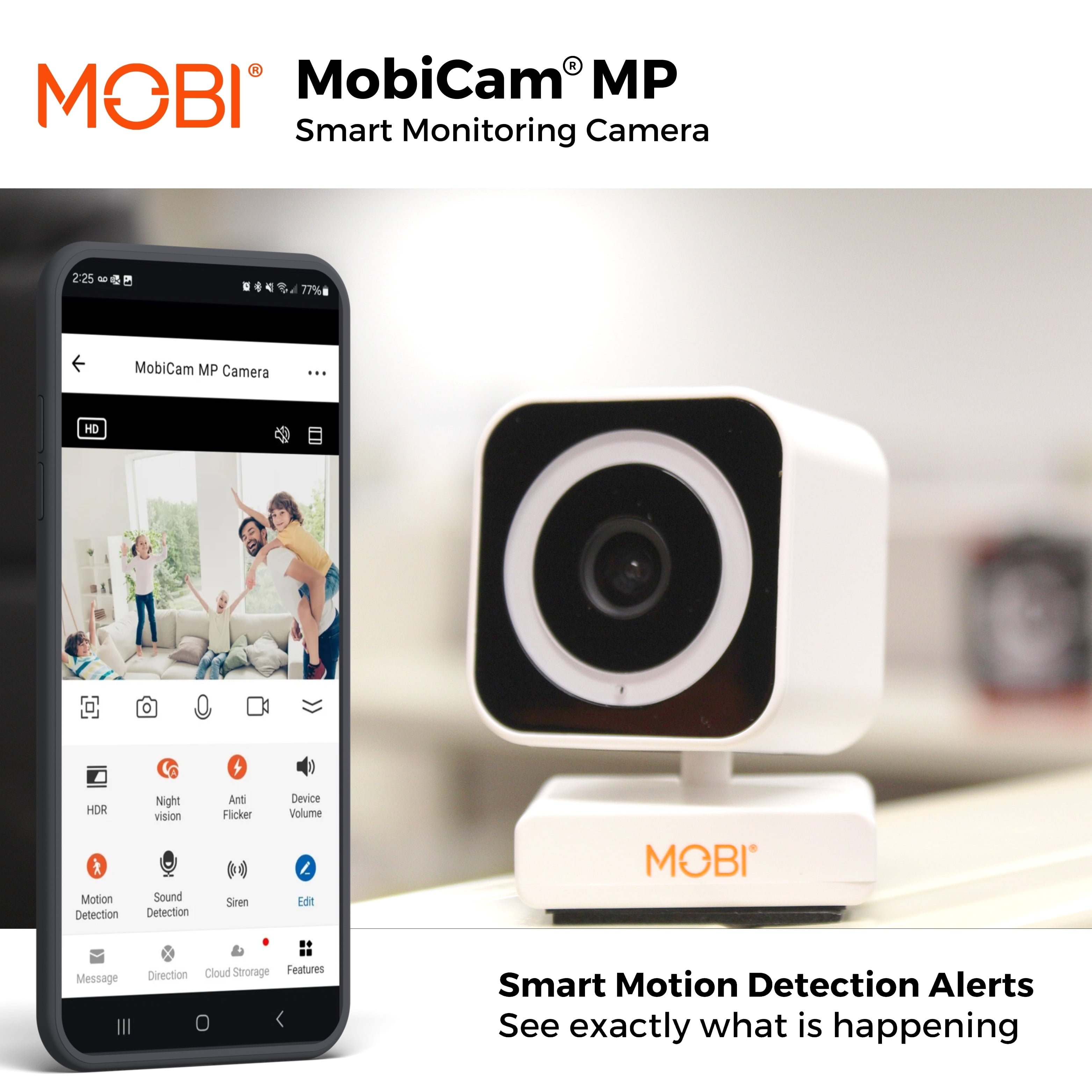 MobiCam MP Smart Baby & Nursery Monitoring Camera with Dual band and BLE Connectivity