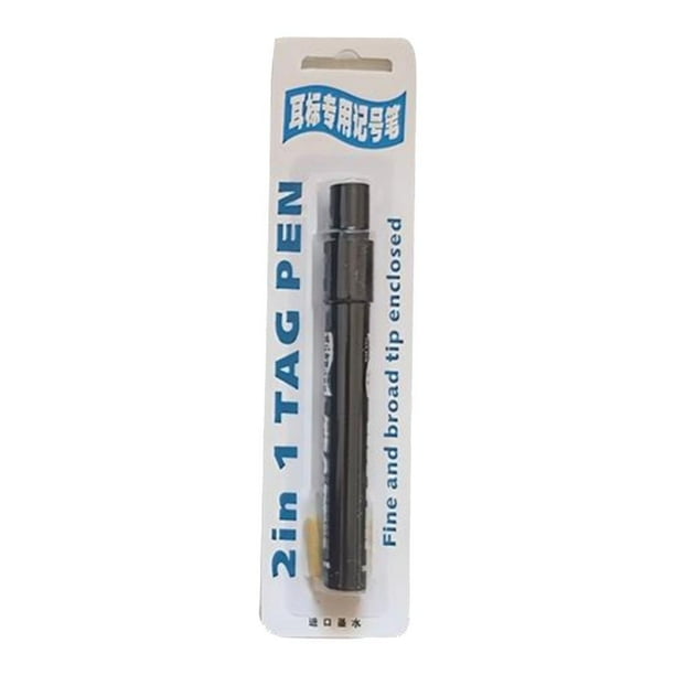 Rotulador de Etiqueta para Oreja de Ganado, Rotulador para Ovejas, Rotulador a Base de Aceite, Etiqueta de Oreja en Blanco Impermeable para Una Mejor