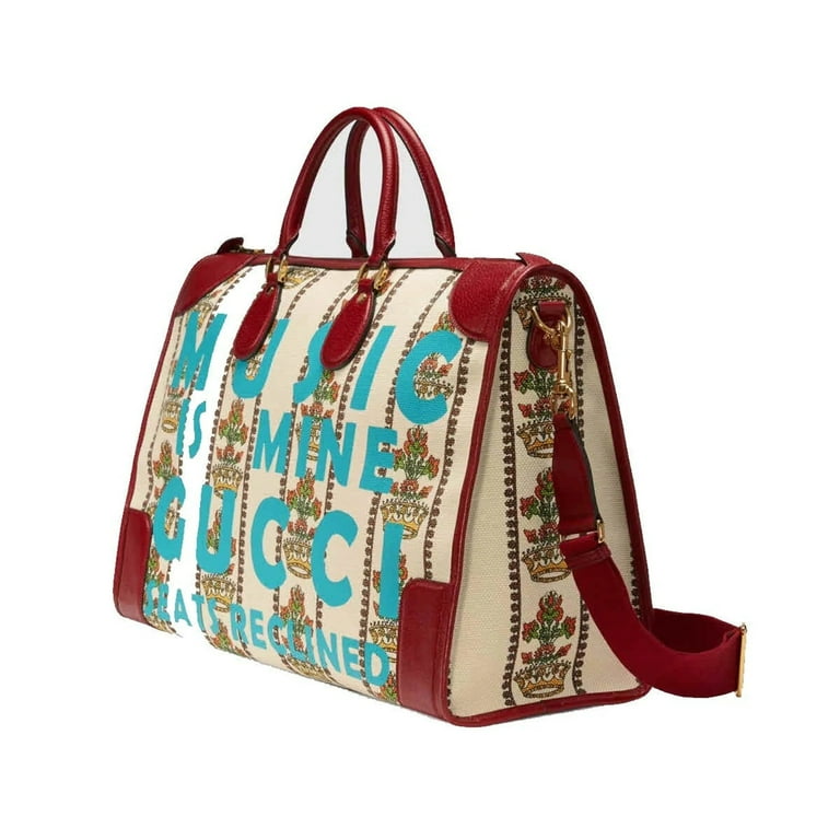 Red gucci duffle bag sale