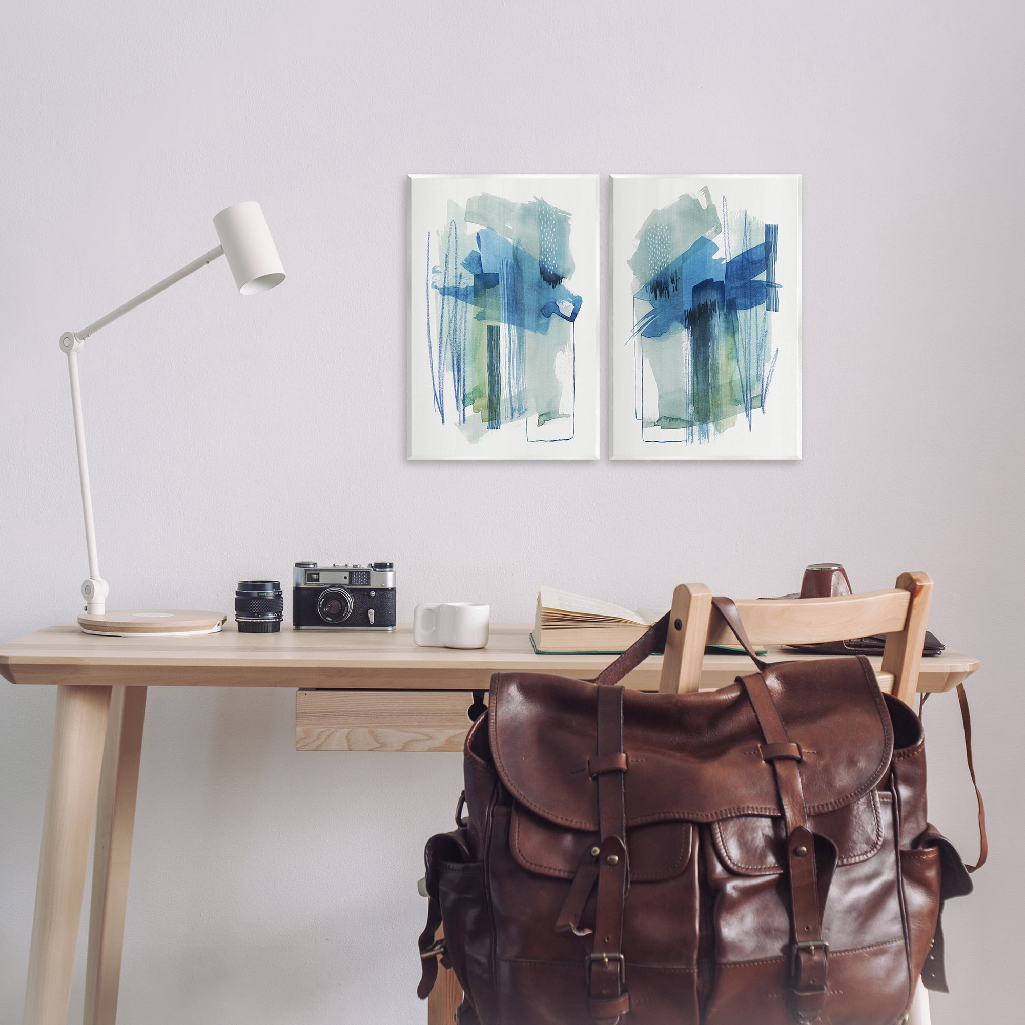 Stupell Industries Chaotic Brushed Watercolor Abstract Painting Unframed Art Print Wall Art, 10 x 15, Set of 2
