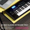 thumbnail image 5 of Wooden Top Music Recording Studio Desk in Yellow and Black, 5 of 6