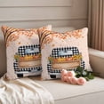 thumbnail image 2 of Fall Truck Outdoor Waterproof Pillow Covers, Thanksgiving Tree Maple Leaf Pumpkins Sunflower Decorative Square Throw Pillowcase Sofa Cushion Sham for Patio/Couch/Chair, 18"x18" 2 Pack, 2 of 8