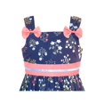 thumbnail image 4 of Girls Dress Cotton Casual Bow Tie Floral Sundress 8 Years, 4 of 6