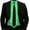 Fluorescent Green, variant on Light Up Tie, LED Tie,Neon LED Tie Adjustable Flashing LED Light Up Tie Cool Novelty Tie for Party