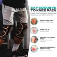 thumbnail image 6 of INDEEMAX Copper Knee Brace for Women Men 2 Pack, Knee Compression Sleeve for Knee Pain, Arthritis, Running,Sports and Recovery Support, 2XL, 6 of 8