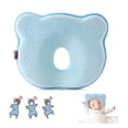 thumbnail image 1 of Almohada Para Bebe Memory Foam Cabeza Prevenir Cabeza Plana Azul, 1 of 4