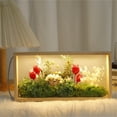 thumbnail image 2 of CEHVOM Luminous Photo Frame DIY Dry Flower Photo Frame Forest World Eternal Flower Double Sided Display Box Clearance, 2 of 2