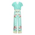 thumbnail image 4 of Traje de dos piezas informal de moda con cintura deportiva y estampado floral de verano para mujer Wmkox8yi  bvn605, 4 of 8