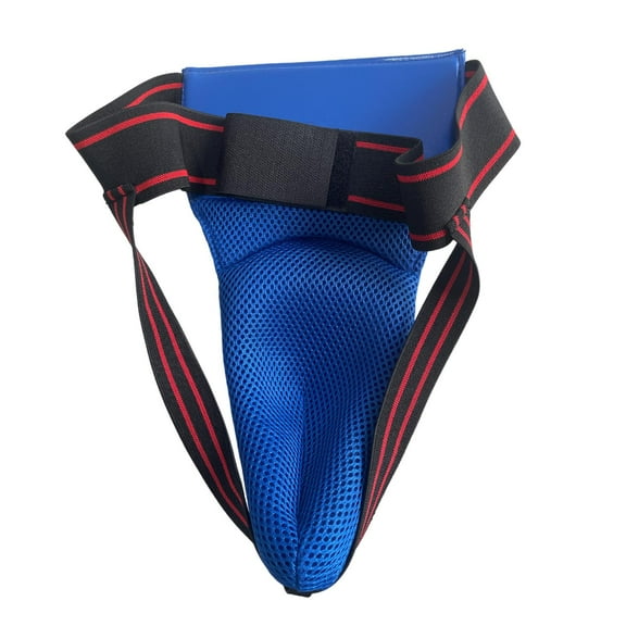lacooooppia Groin Protector Breathable Gear Jockstrap Crotch Protector for Kung Fu Kickboxing Karate Mma Grappling Blue 72 to 104 cm