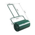 thumbnail image 2 of Lawn Roller, 24'' 13 Gallons Pull & Push Steel Yard Roller with Removable Drain Plug, Water or Sand Filled for Garden, Park, Grass, Green, 2 of 8