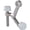 White, variant on Ultra Hardware 3 In. Polished Chrome Hinge Pin Door Stop 61724