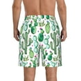 thumbnail image 3 of Naloa Cactus Plants1 Men's Beach Shorts, Surfing shorts, Swim trunks, Quick Dry Swim Trunks for Surfing Beach Fun - Large, 3 of 9