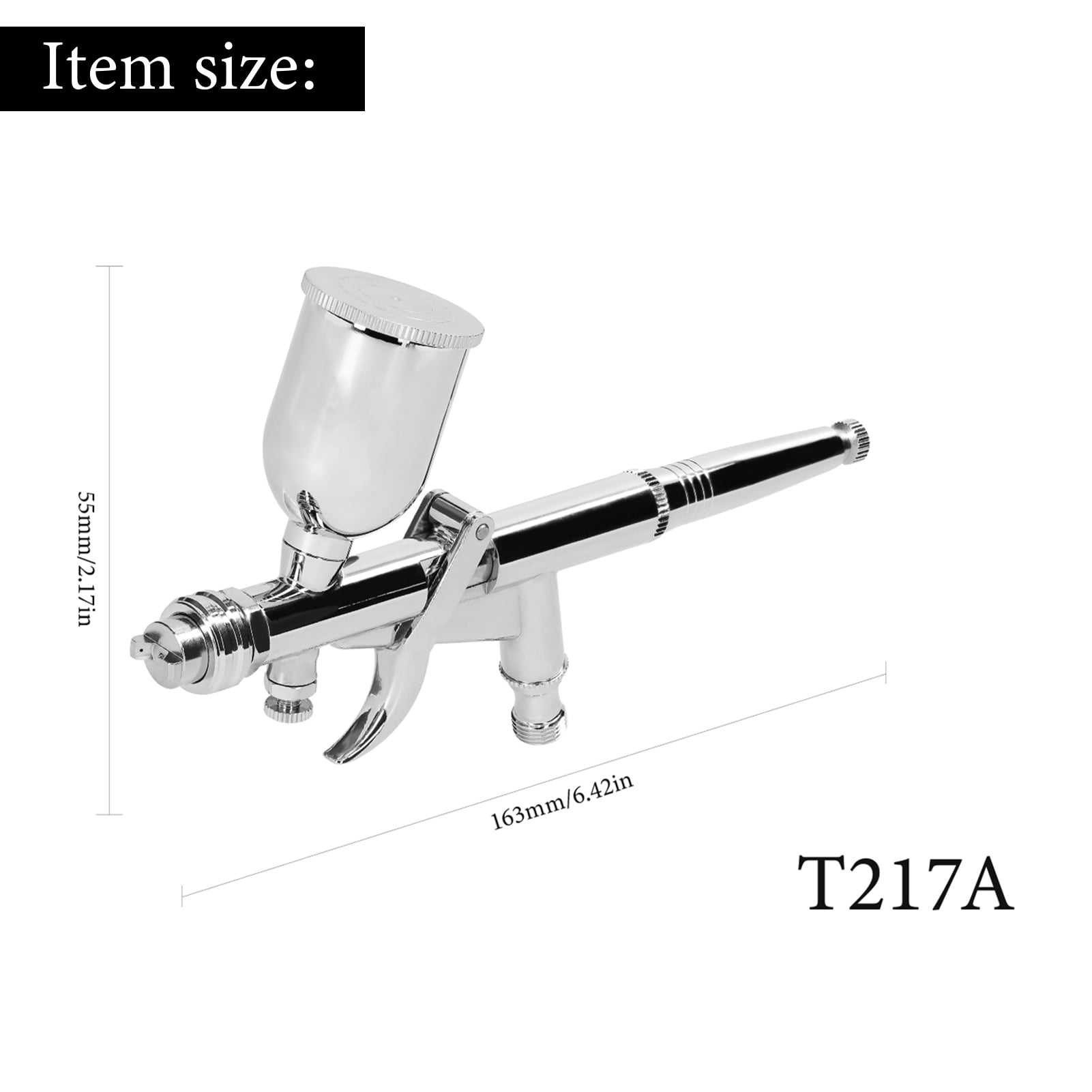 Kit T217A Airbrush Kit 0.5mm Air Brush Set With 15CC Paint Fluids Cups For Car Model DIY Painting Makeup Nail Art Cake Decorating Design