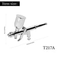thumbnail image 6 of Airbrush T217A Airbrush Kit 0.5mm Air Brush Set With 15CC Paint Fluids Cups For Car Model DIY Painting Makeup Nail Art Cake Decorating Design, 6 of 7