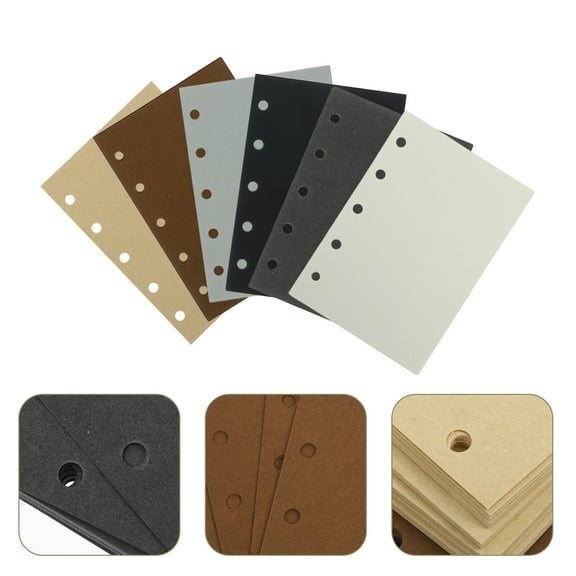 FRCOLOR Notepad Refill Paper for Writing Assorted Color Smooth and with Holes for Easy Insert Size