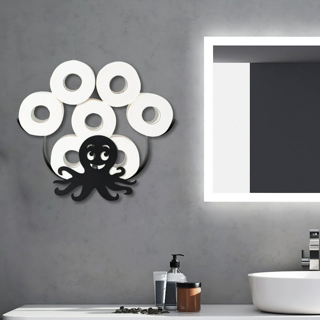 Uuiauoio Animals Toilet Paper Holder Funny Toilet Paper Holder Toilet Roll Holder Humorous Wall-Mounted Paper Roll Storage Rack Cute Bathroom Decor Creative Tissue Holder