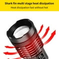 thumbnail image 6 of 1500 Lumens Rechargeable Flashlights, Tactical LED Flashlight - Compact EDC Flash Light with USB Charging, Waterproof & Small for Camping, Hiking, Emergency, Car & Home by PALIFEUR, 6 of 8