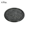 thumbnail image 3 of Furniture Sliders, 4Pcs 1 3/5" - Felt Round Sliding Pads, Reusable Furniture Caster Cups for Carpeted (Black), 3 of 5