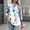 Multicolor, variant on Women's Casual 3/4 Sleeve Printed Round Neck Loose-Fit T-Shirt Top for Everyday Wear