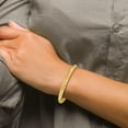 thumbnail image 3 of 14k Yellow Gold 4/16 Oversized Laser Cut Hinged Bangle Bracelet - 8", 3 of 6