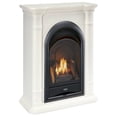 thumbnail image 3 of ProCom Dual Fuel Ventless Gas Fireplace System With Corner Combo Mantel - 10,000 BTU, T-Stat Control, Antique White Finish - Model# FS100T-1-AW, 3 of 10