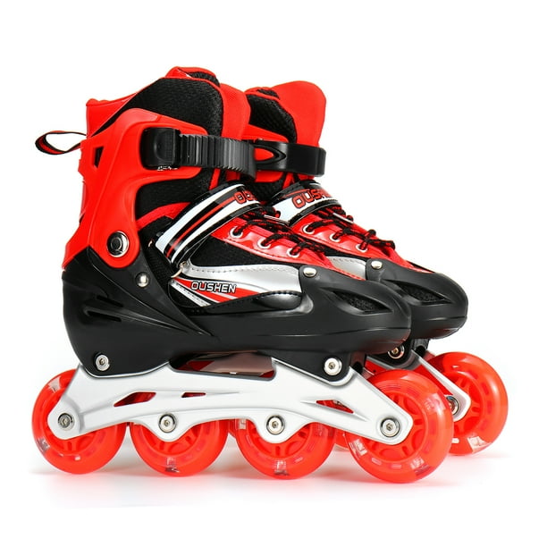 kids Adjustable Inline Skates with Light up Wheels, Outdoor & Indoor