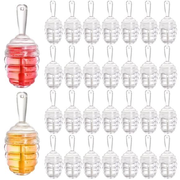 DEAYOU Paquete de 30 botellas vacías de brillo de labios transparente para maquillaje, 0,2 oz/6 ml