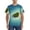 Paradise Island, variant on Patriotic Star Print Men's Dry Fit Mesh Athletic Shirts Moisture Wicking Tennis T-Shirt Tops