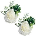 thumbnail image 4 of de rosas y Clips ramillete de muñeca flores graduación Boutonniere para, 4 of 5