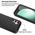 thumbnail image 6 of Tiflook for Samsung Galaxy S23 FE 5G 2023 with [Built-in Screen Protector] Holster Locking Belt Clip [Military Grade 12FT Drop Tested] Full Body Carrying Kickstand Cover - Black, 6 of 6