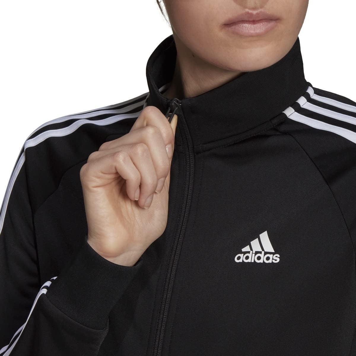 adidas women's slim jacket black