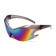 thumbnail image 1 of Gafas de Sol FEISEDY Futuristas Alienígenas Y2K Envolventes B4135, 1 of 6