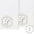 thumbnail image 2 of Authentic Hotel and Spa  100% Turkish Cotton Monica 2PC Embellished Hand Towel Set White S, 2 of 3