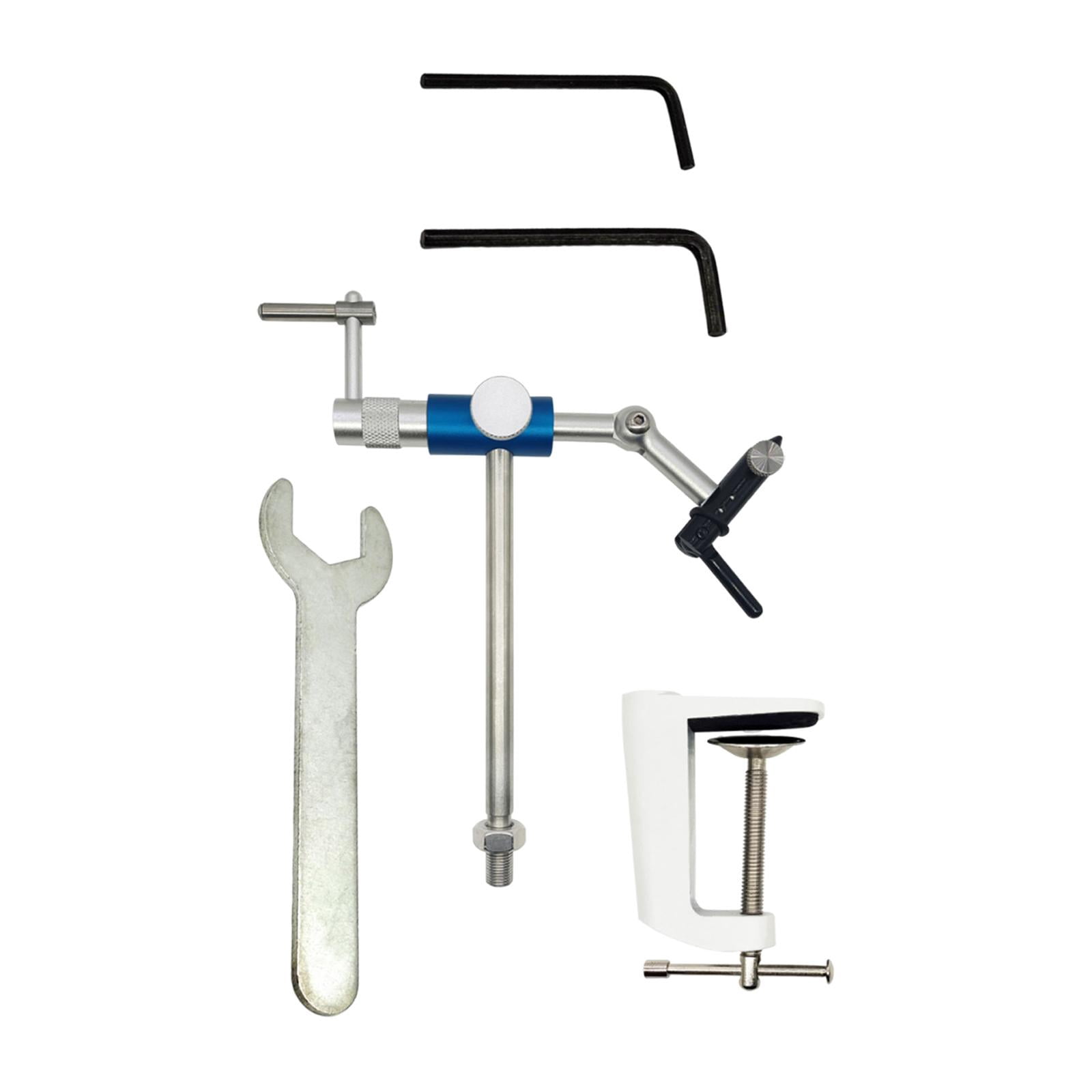 Fly Tying Vise,Rotary Fly Tying Vise Fishing Flies Tying Tool,Fly Gears 360 degree Rotation Multiple Adjustments,C Clamps Tying Vise with Steel Hardened Jaw,Handy Fly Hooks Tool for Beginner