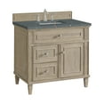 thumbnail image 2 of James Martin Vanities 424-V36-3Pbl Lorelai 36" Single Basin Wood Vanity Set - Mid-Century, 2 of 7