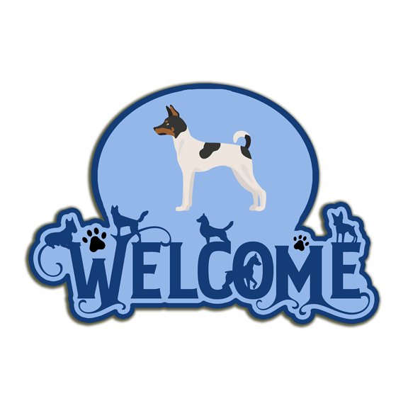Toy Fox Terrier Welcome Door Hanger Decoration