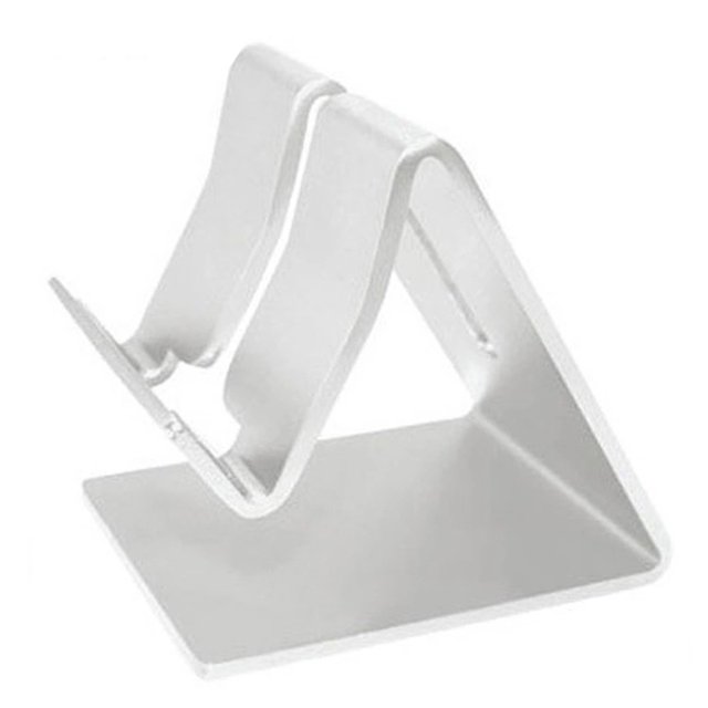 Soporte de metal para teléfono móvil soporte de escritorio de aleación de aluminio plano de alta