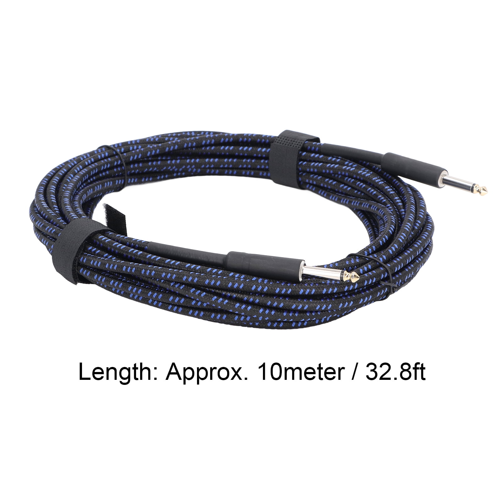 BIMZUC 32.8ft 10m Instrument Cable Musical Electric Guitar Bass Connection High Shielding Blue Audio Cord