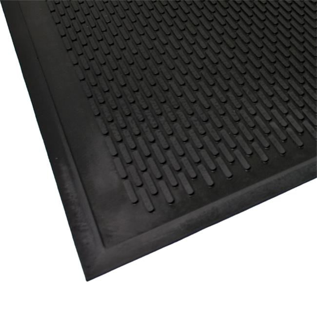 Millenium Mat 14030500 Clean Step All rubber outdoor Scraper Mat 3x5 BLACK