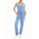 thumbnail image 4 of TRKIYQC Jeans de tirantes de mezclilla azul para mujer con bolsillos y correa ajustable, pantalones de mezclilla largos sueltos de cintura alta Pantalones rectos TRKIYQC moda, 4 of 10